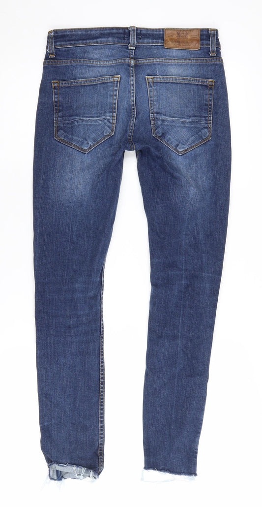 River Island Men's Blue Skinny Jeans, Size 28, Medium Wash