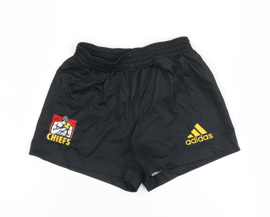 Adidas Boys Black Athletic Shorts 3-4Y - Lightweight Activewear