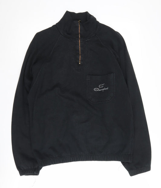 Champion Men's Black Medium Pullover Sweatshirt