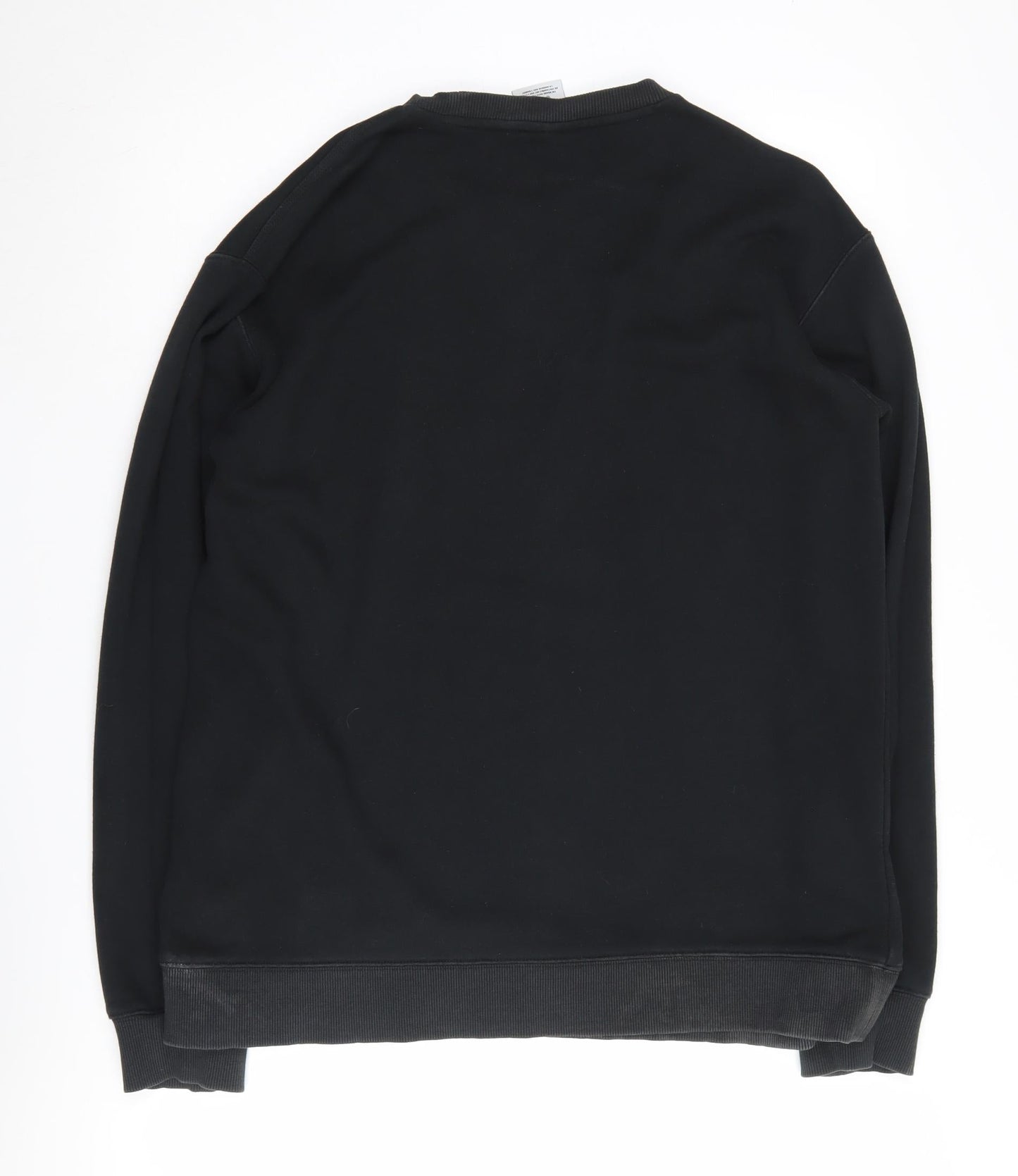 Adidas Black Graphic Print Sweatshirt M Unisex