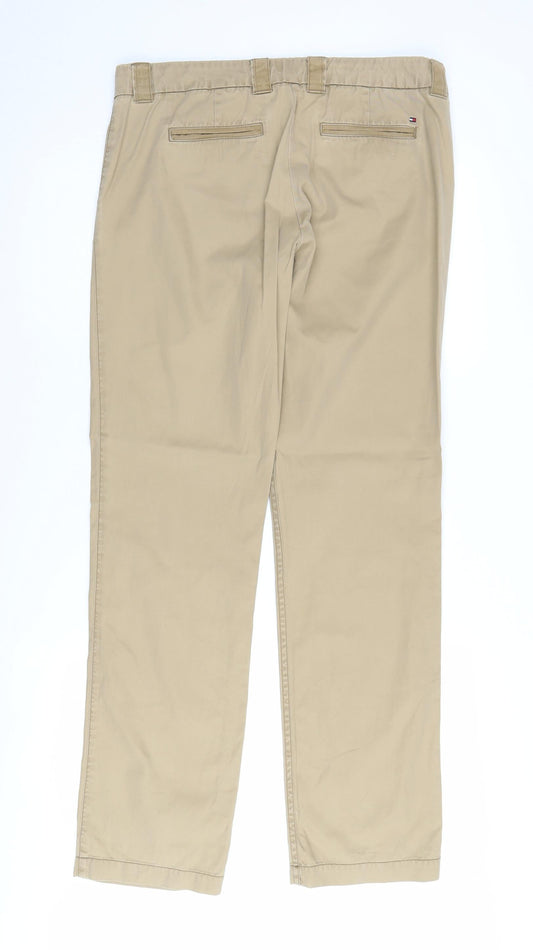 Tommy Hilfiger Women's Beige Chino Trousers Size 8