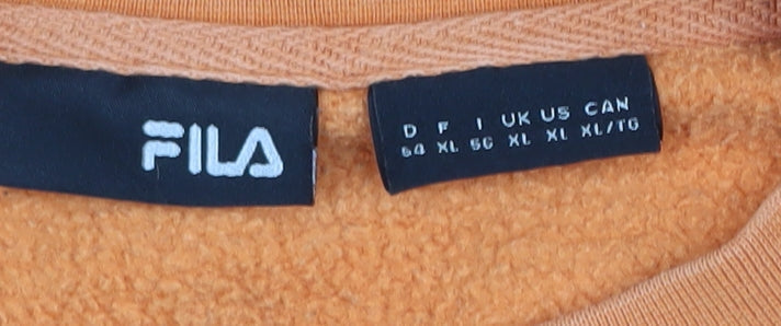 FILA Men's Orange XL Pullover Sweatshirt