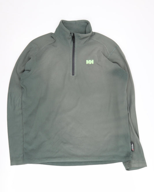 Helly Hansen Men’s Green Fleece Pullover Sweatshirt L