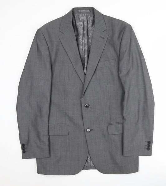 Pierre Cardin Men's Grey Regular Blazer, 38R