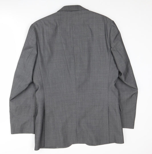 Pierre Cardin Men's Grey Regular Blazer, 38R