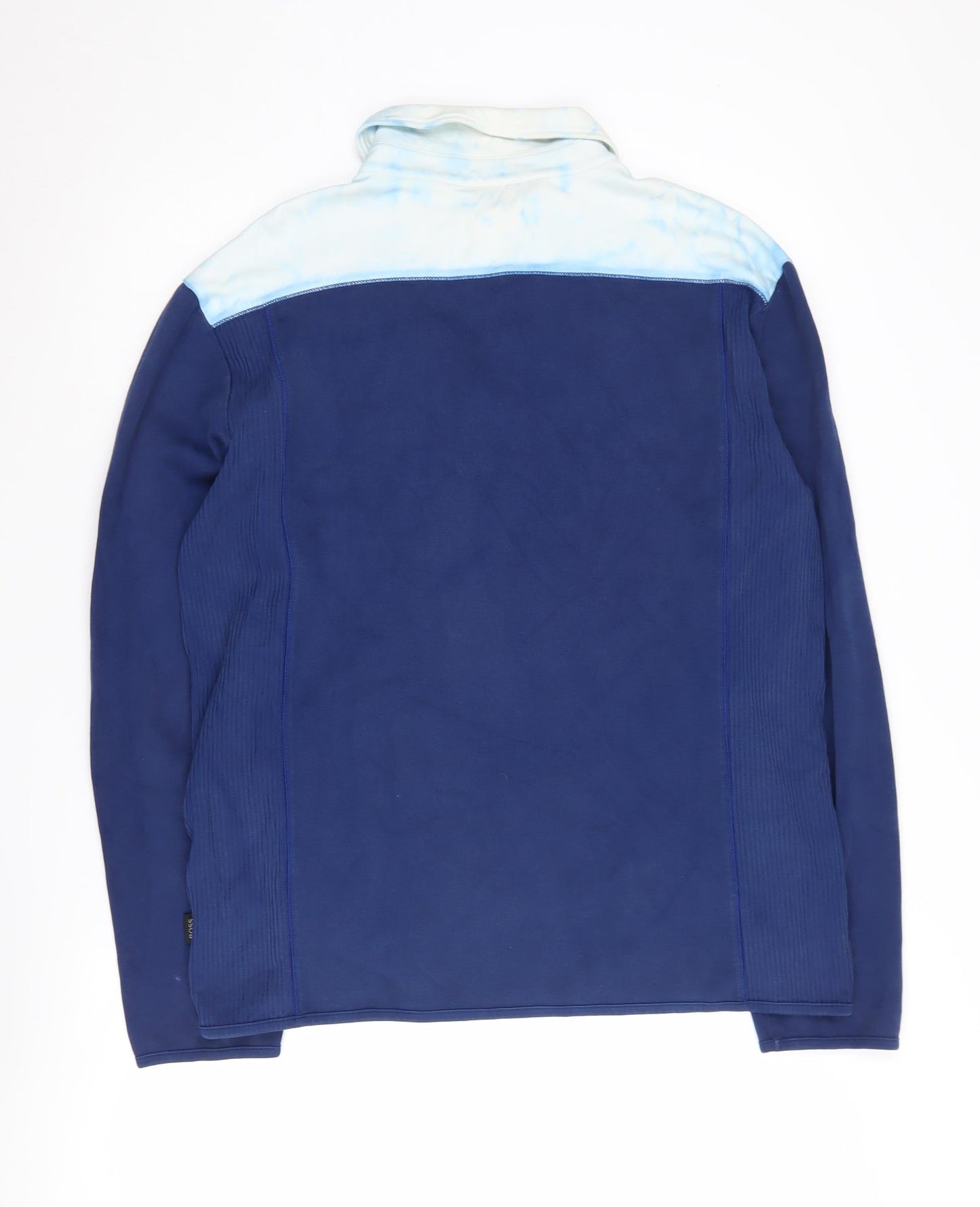 Boss Men's Blue Henley Sweatshirt, Size L, Cotton