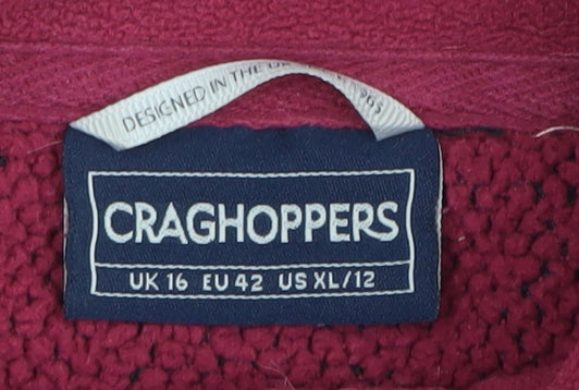 Craghoppers Women's Red Lightweight Fleece Pullover Sweatshirt