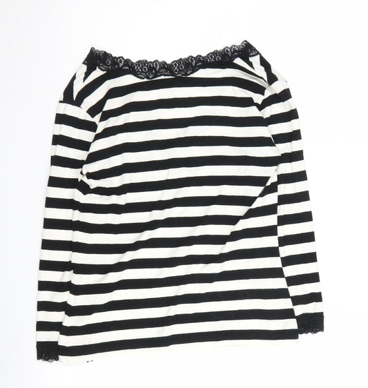 Hobbs Women's Multicoloured Striped Blouse Size 12