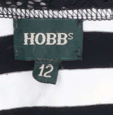 Hobbs Women's Multicoloured Striped Blouse Size 12