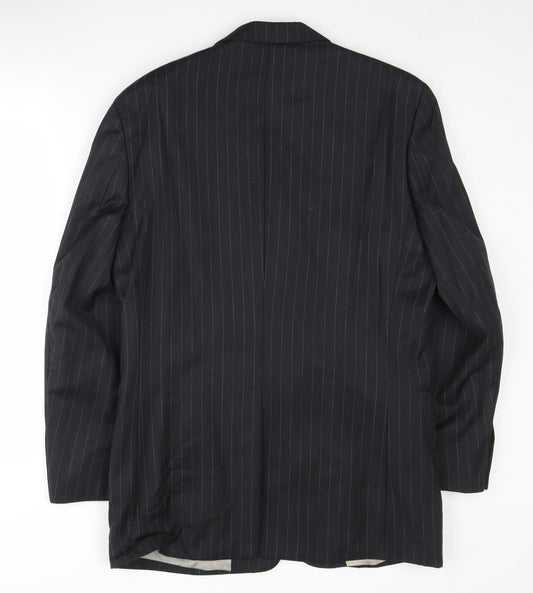 Pierre Cardin Men's Black Striped Blazer, Size 48