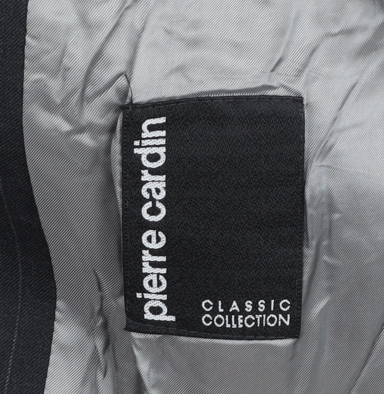 Pierre Cardin Men's Black Striped Blazer, Size 48