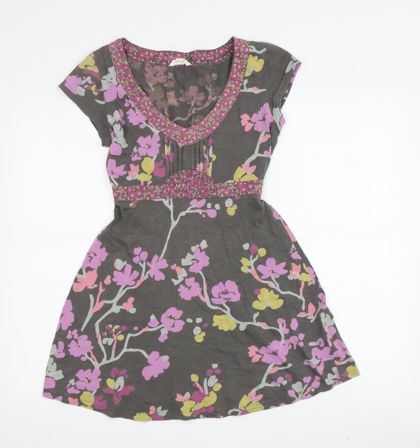 White Stuff Women's Multicoloured Floral A-Line Dress