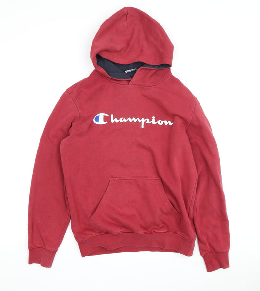 Champion Unisex Red Pullover Hoodie Size S