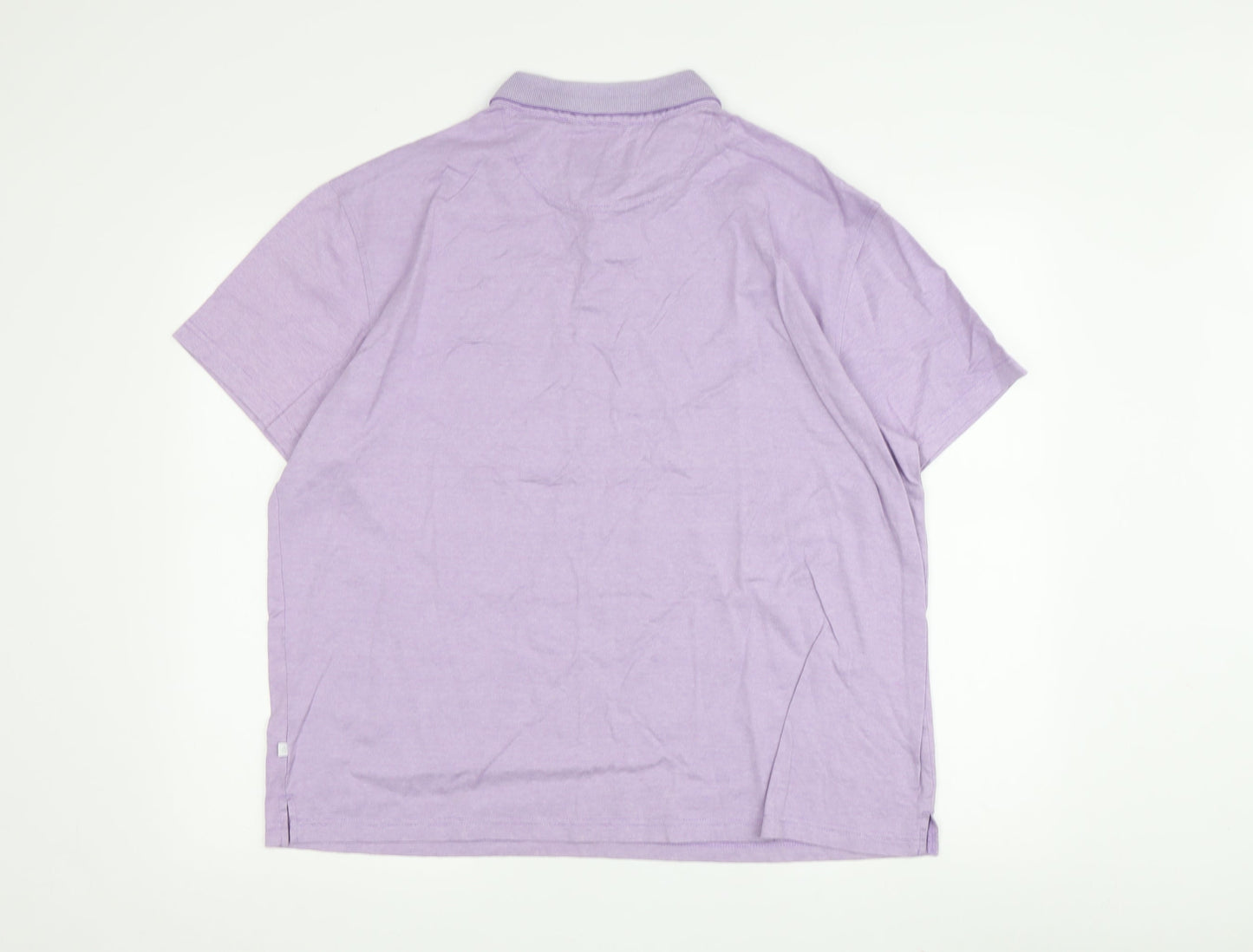 Jeff Banks Men's Purple Polo Shirt L, Short Sleeve