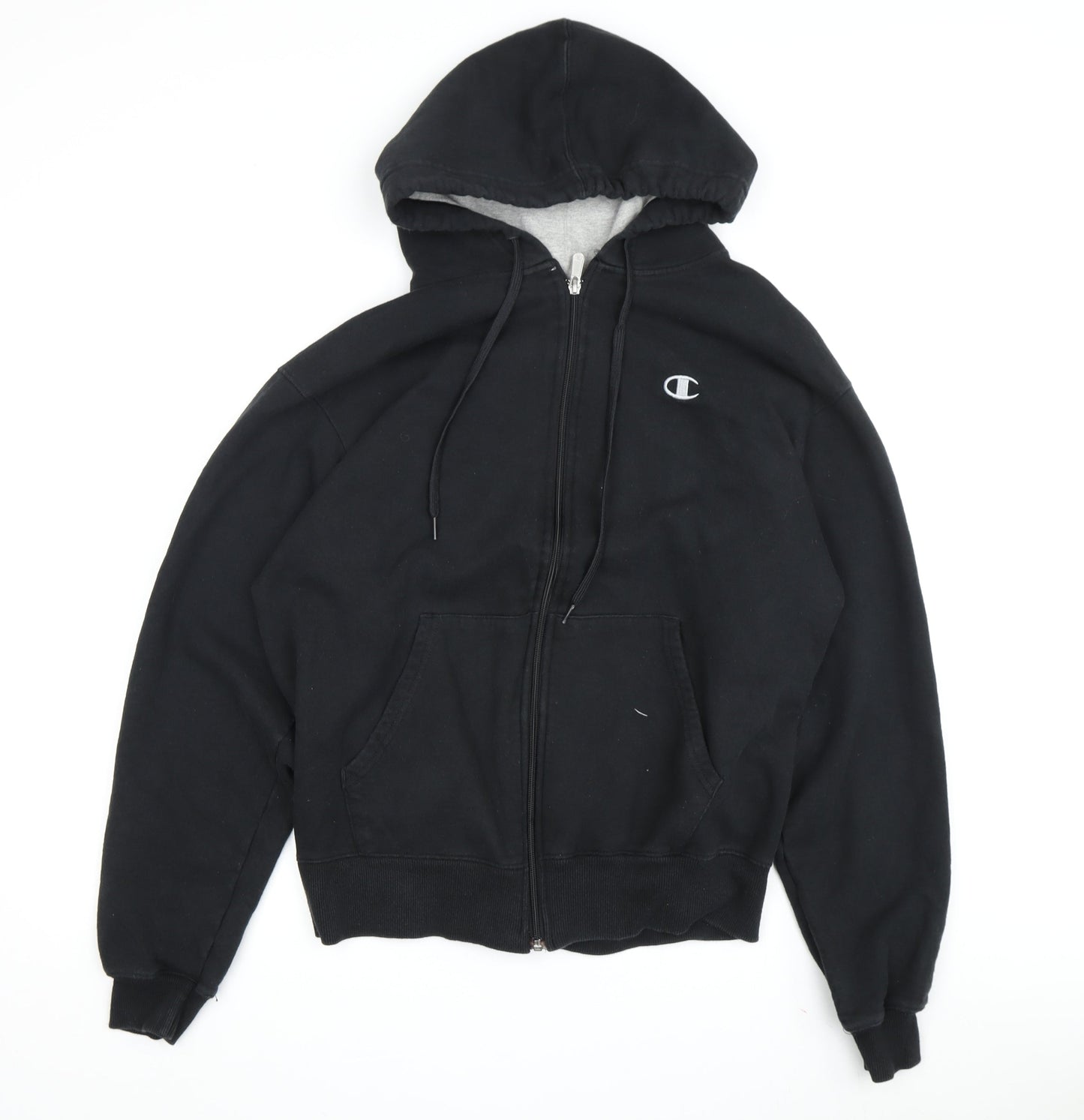Champion Men's Black Full Zip Hoodie M - Regular Fit