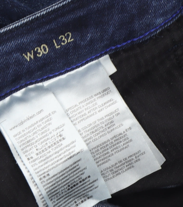 Calvin Klein Men's Blue Slim Straight Jeans