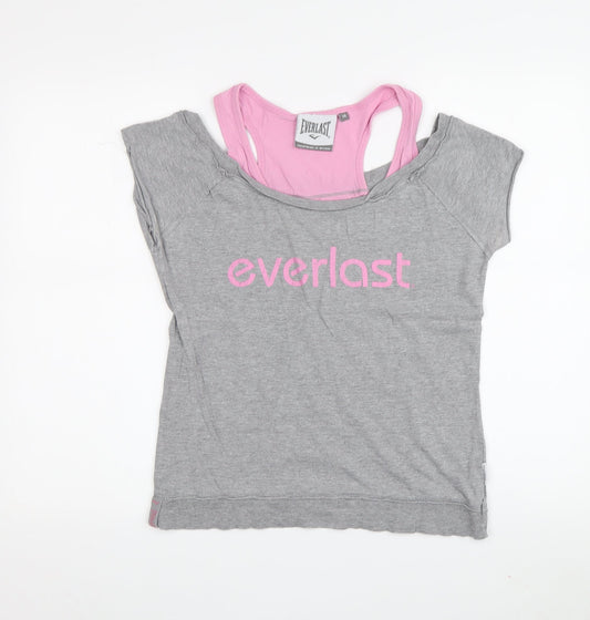 Everlast Women's Grey Tank Top, Size 14, Lightweight Gym