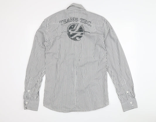 Jack & Jones Men's Black Striped Shirt S