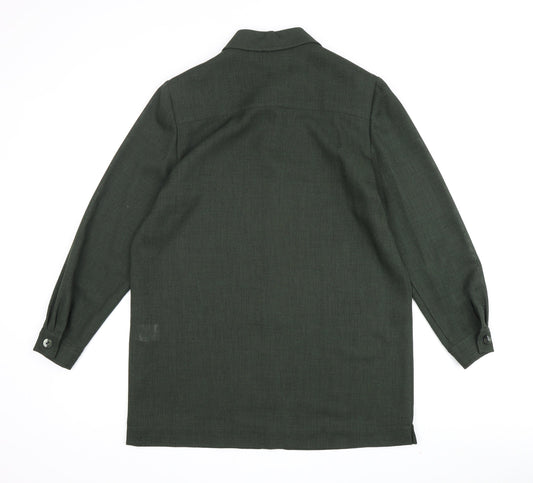 Eastex Women's Green Button-Up Shirt Size 12