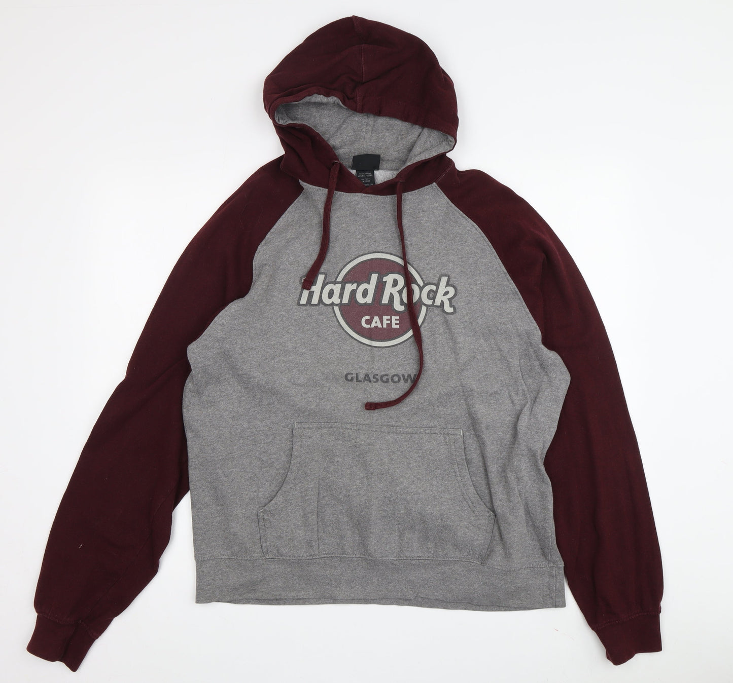 Hard Rock Cafe Unisex Grey Pullover Hoodie, Size S