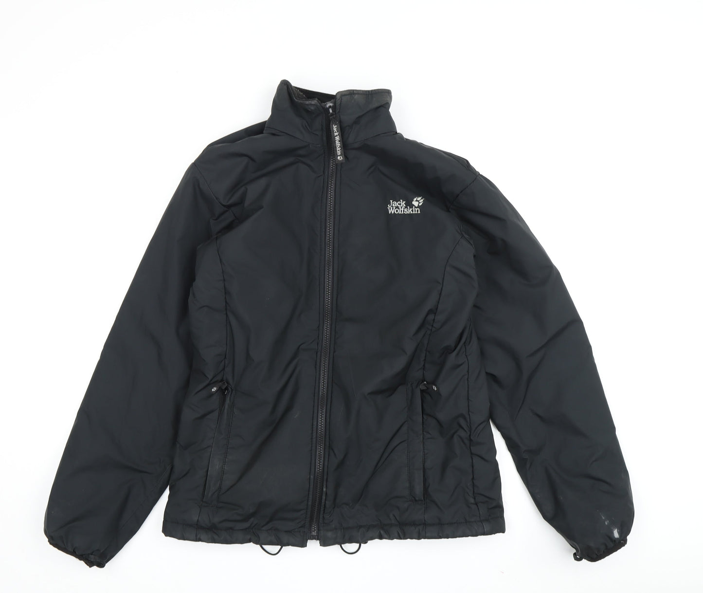 Jack Wolfskin Women's Black Jacket Size 10 - Winter Casual