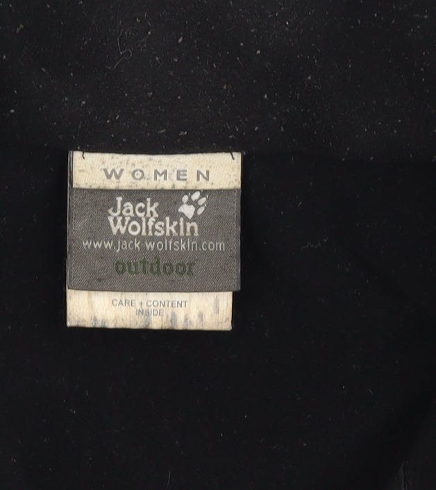Jack Wolfskin Women's Black Jacket Size 10 - Winter Casual