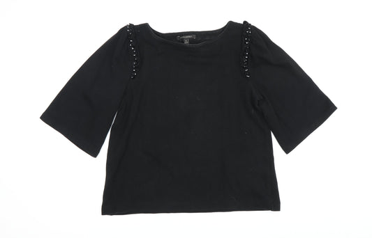 Womens UK Size S Banana Republic Black 100% Cotton Blouse