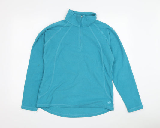 Peter Storm Women's Blue Fleece Pullover Sweatshirt Size 12