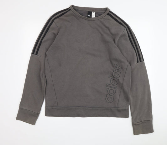 Adidas Men's Grey Pullover Sweatshirt M