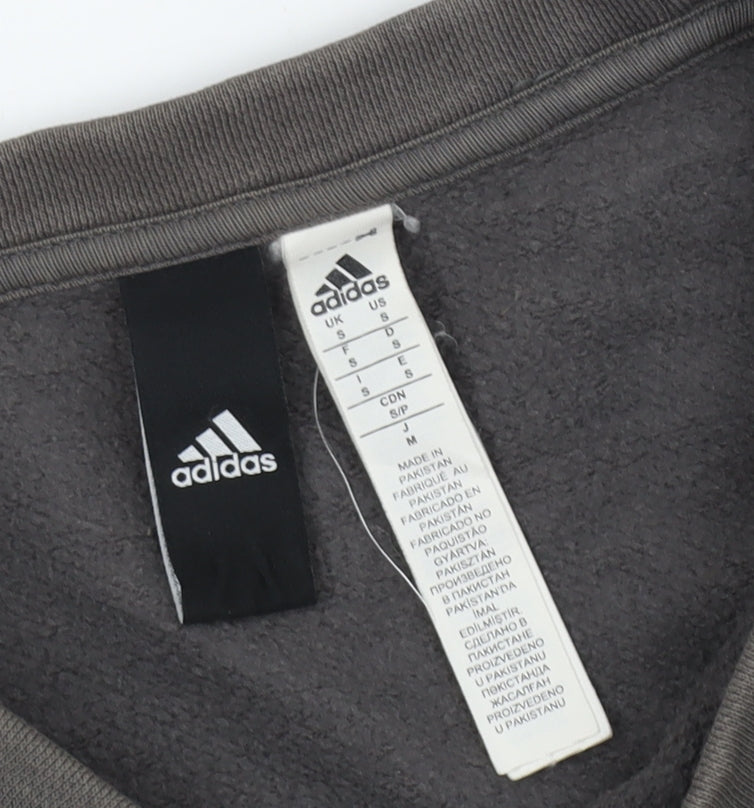 Adidas Men's Grey Pullover Sweatshirt M