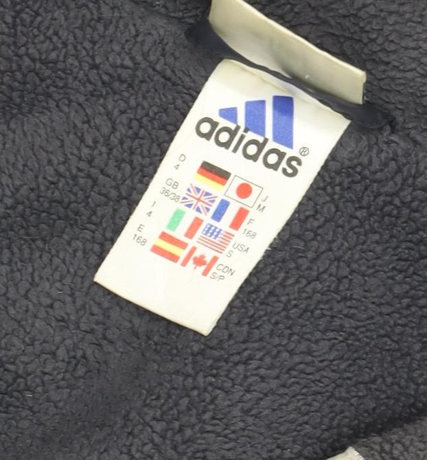 Adidas Men's Blue Waistcoat, 36, Full Zip Casual