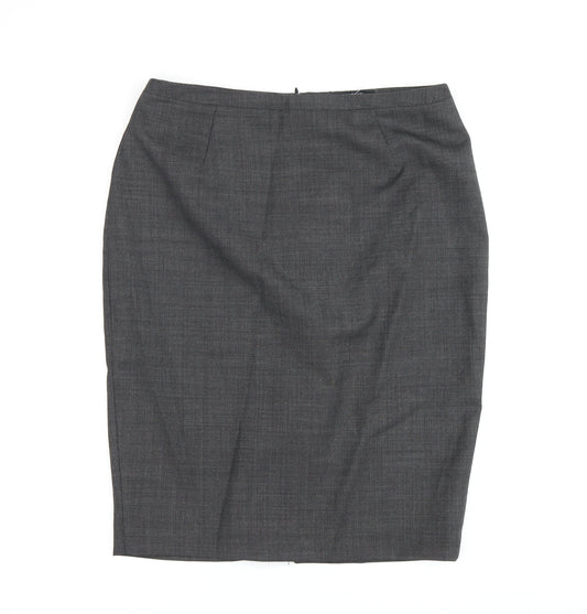 T.M.Lewin Women's Grey Pencil Skirt Size 10 Business Wear