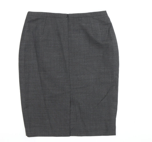 T.M.Lewin Women's Grey Pencil Skirt Size 10 Business Wear