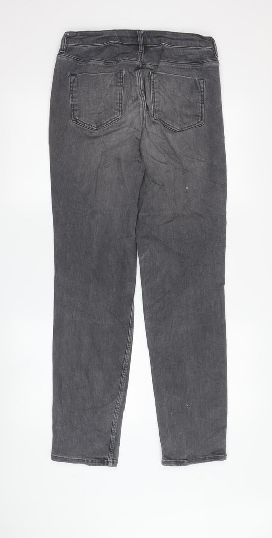 White Label Women's Grey Straight Jeans Size 10