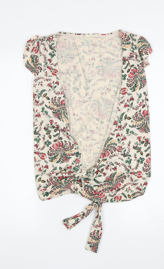 FatFace Women's Floral Blouse - UK 8, Multicoloured Tunic