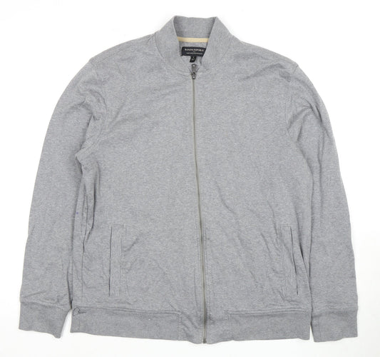 Banana Republic Men's Grey L Full Zip Sweatshirt