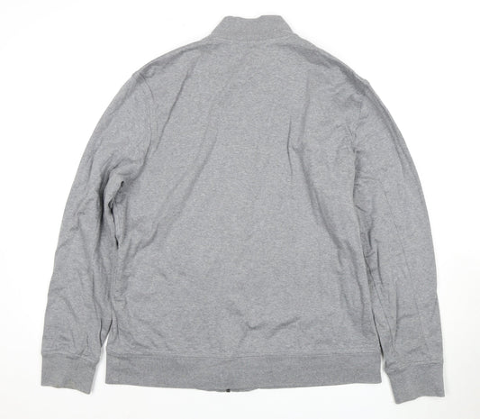 Banana Republic Men's Grey L Full Zip Sweatshirt