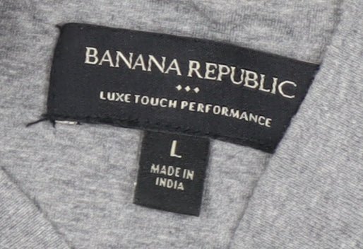 Banana Republic Men's Grey L Full Zip Sweatshirt
