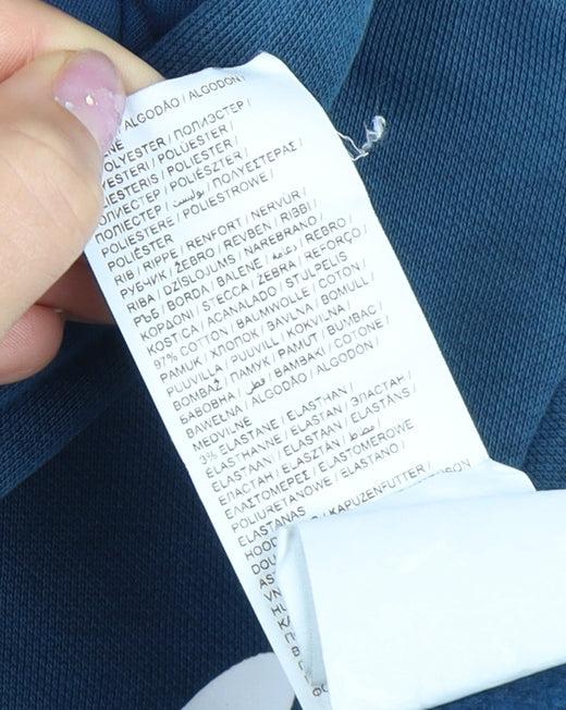 PUMA Men's Blue XS Pullover Hoodie with Logo