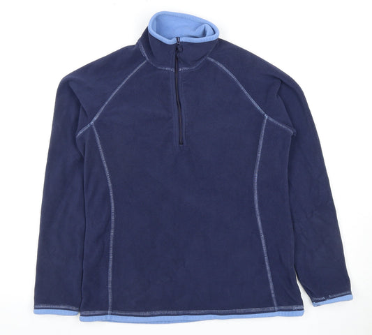 Mountain Warehouse Women's Blue Fleece Sweatshirt Size 12