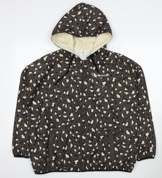 Champion Unisex Brown Animal Print Jacket L