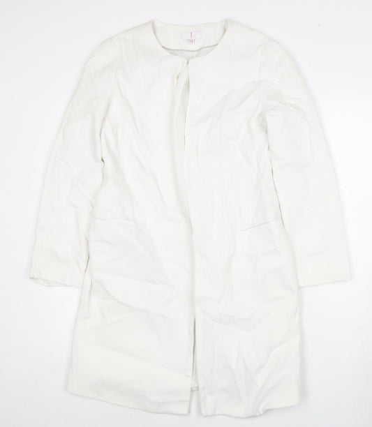 Jaeger Women’s White Mid-Length Coat Size 12