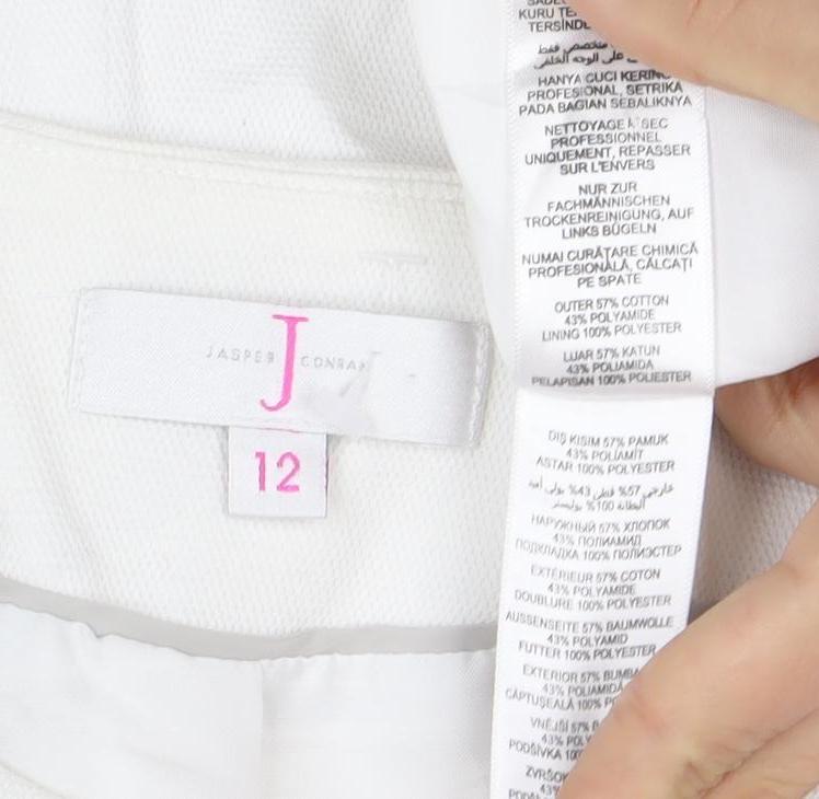 Jaeger Women’s White Mid-Length Coat Size 12