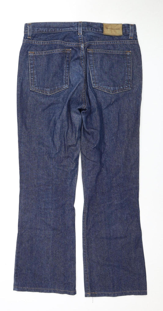 Calvin Klein Women's Blue Straight Jeans 7 Slim