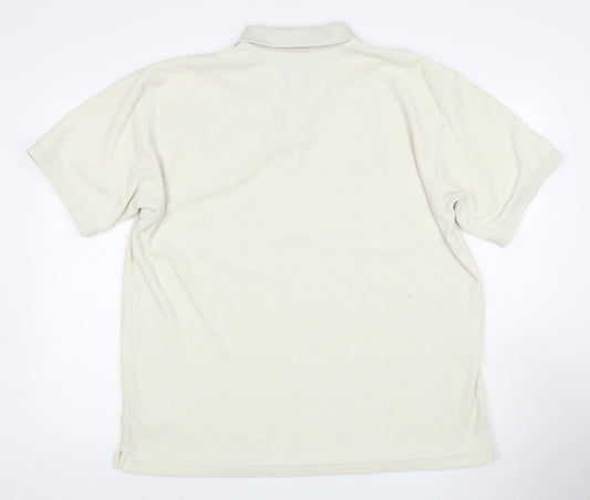 Adidas Mens Ivory XL Polo Shirt - Casual Style