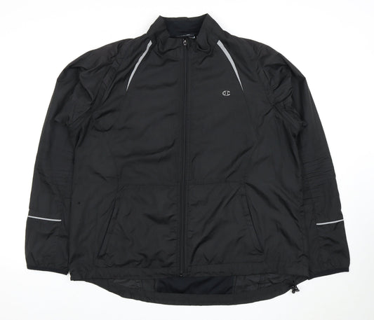 Champion Women's Black Regular Fit Basic Jacket Size 18