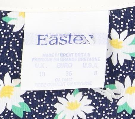 Eastex Women's Multicoloured Floral Blouse Size 8