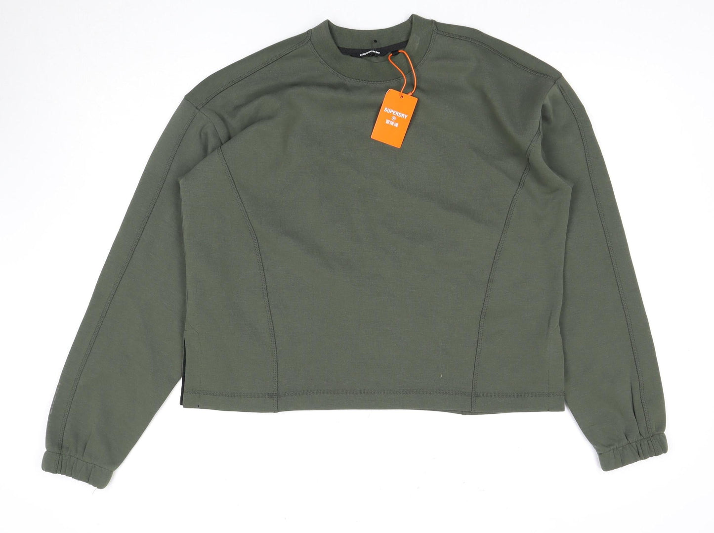 Superdry Green XS Unisex Pullover Crew Sweatshirt