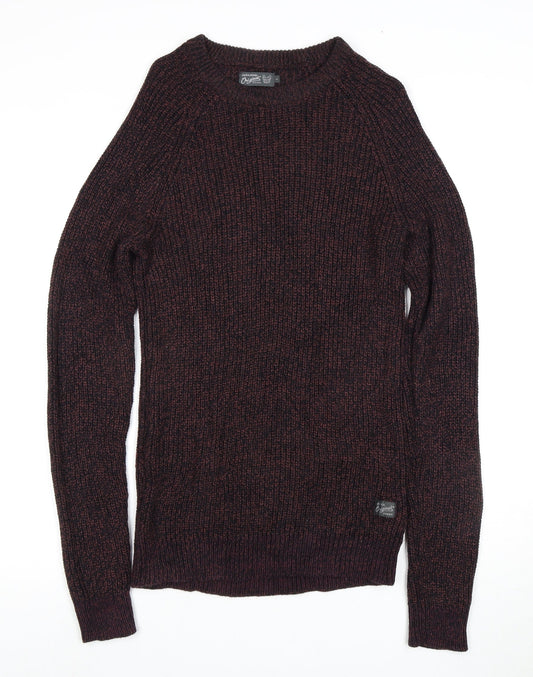 Jack & Jones Men's Brown Chunky Knit Jumper L