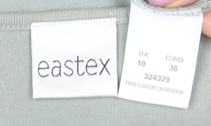 Eastex Women's Green Embroidered T-Shirt, Size 10